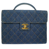 CHANEL 1996-1997 Denim Briefcase