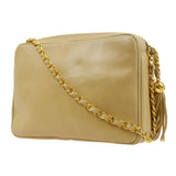 CHANEL 1994-1996 Triple CC Camera Bag Small Beige Lambskin