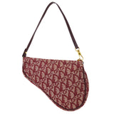 Christian Dior 2002 Trotter Saddle Hand Bag Bordeaux ao31586