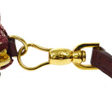 Christian Dior 2002 Trotter Saddle Hand Bag Bordeaux ao31586