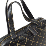 CHANEL 2000-2001 Black Calfskin Wild Stitch Handbag