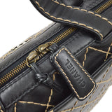 CHANEL 2000-2001 Black Calfskin Wild Stitch Handbag