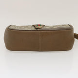 GUCCI Web Sherry Line GG Canvas Shoulder Bag Beige Red Green  ar6721