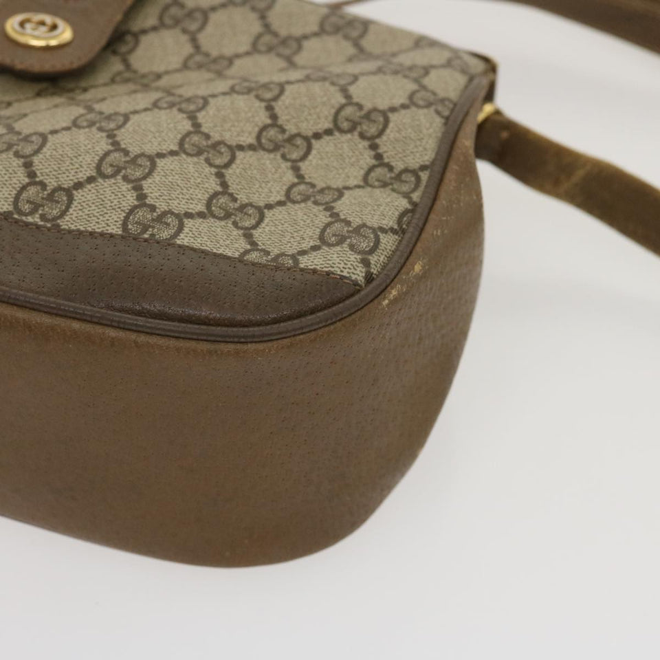 GUCCI Web Sherry Line GG Canvas Shoulder Bag Beige Red Green  ar6721