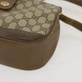 GUCCI Web Sherry Line GG Canvas Shoulder Bag Beige Red Green  ar6721