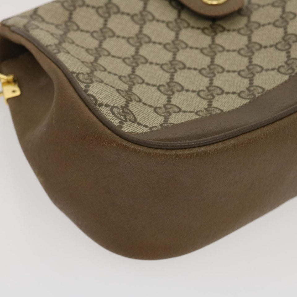 GUCCI Web Sherry Line GG Canvas Shoulder Bag Beige Red Green  ar6721