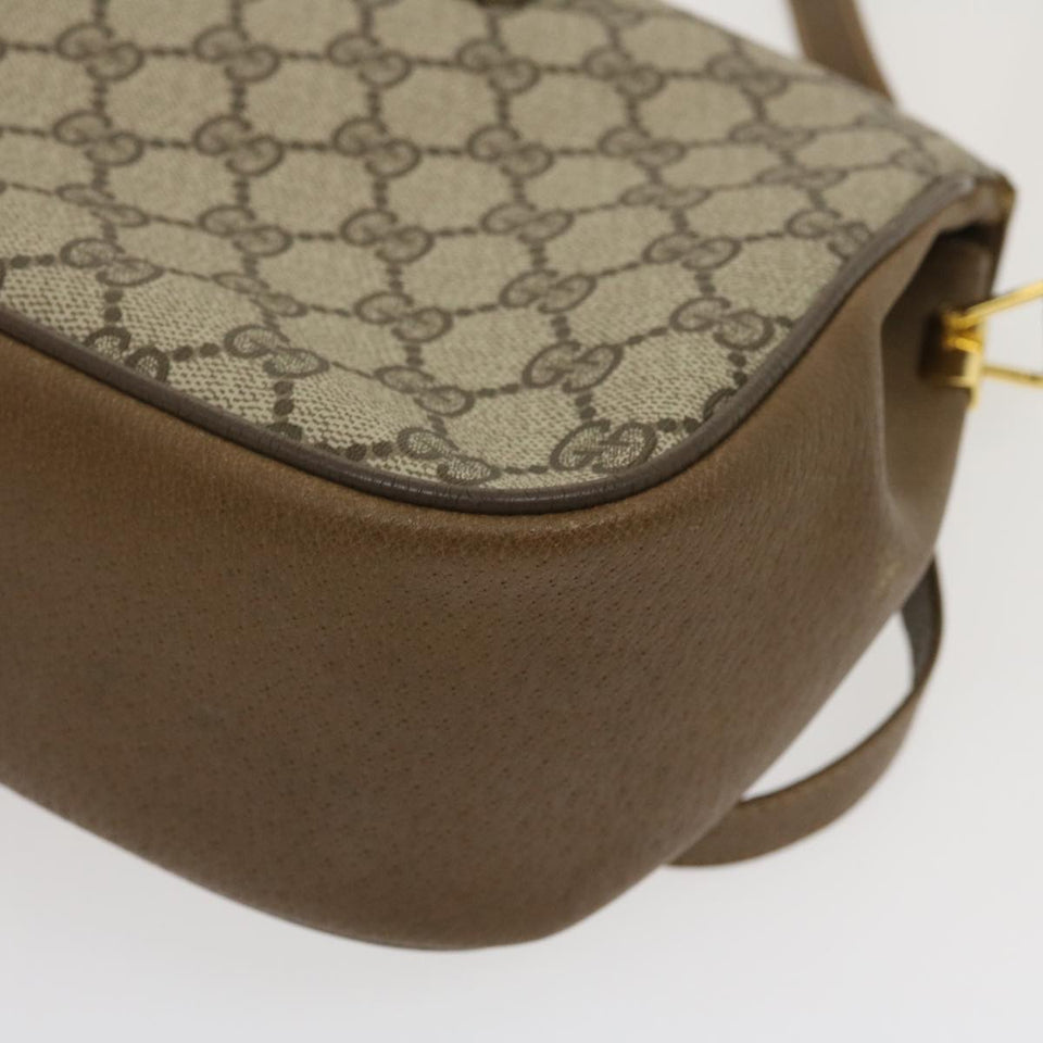 GUCCI Web Sherry Line GG Canvas Shoulder Bag Beige Red Green  ar6721