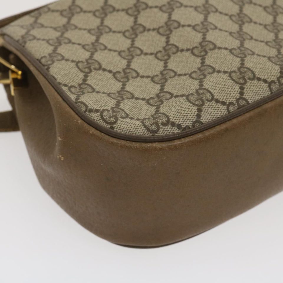 GUCCI Web Sherry Line GG Canvas Shoulder Bag Beige Red Green  ar6721