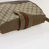 GUCCI Web Sherry Line GG Canvas Shoulder Bag Beige Red Green  ar6721