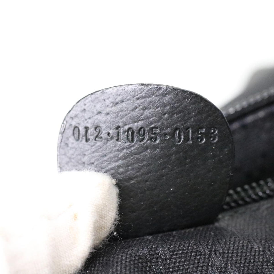GUCCI Shoulder Bag Canvas Black  ar8657