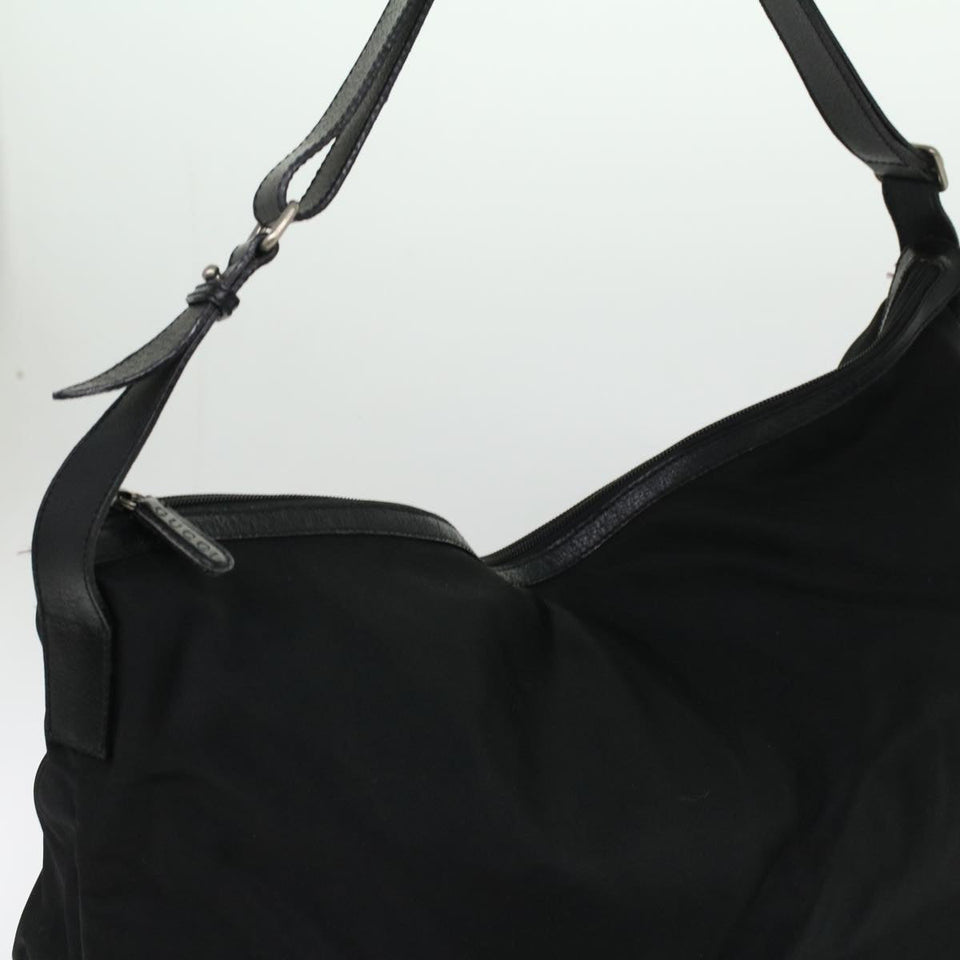 GUCCI Shoulder Bag Canvas Black  ar8657
