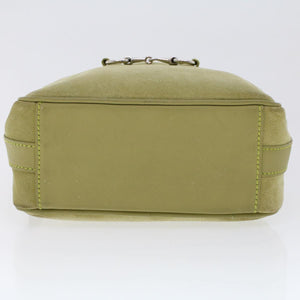 GUCCI Shoulder Bag Suede Green 00734440221  ar9684B