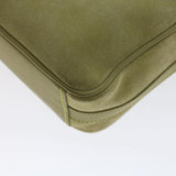GUCCI Shoulder Bag Suede Green 00734440221  ar9684B