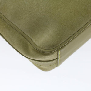 GUCCI Shoulder Bag Suede Green 00734440221  ar9684B