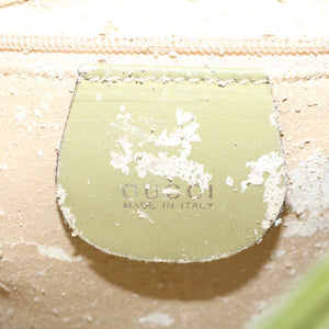 GUCCI Shoulder Bag Suede Green 00734440221  ar9684B