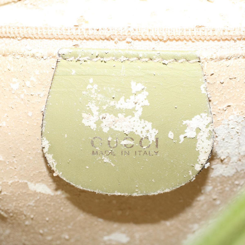 GUCCI Shoulder Bag Suede Green 00734440221  ar9684B