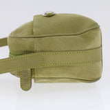 GUCCI Shoulder Bag Suede Green 00734440221  ar9684B