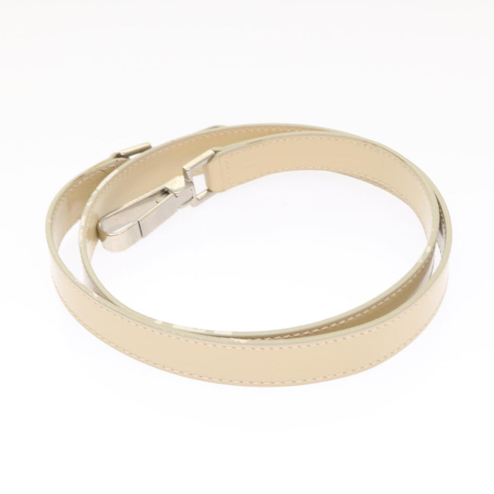 GUCCI Hand Bag Patent leather 2way Beige 002-2113-0476  ar9776