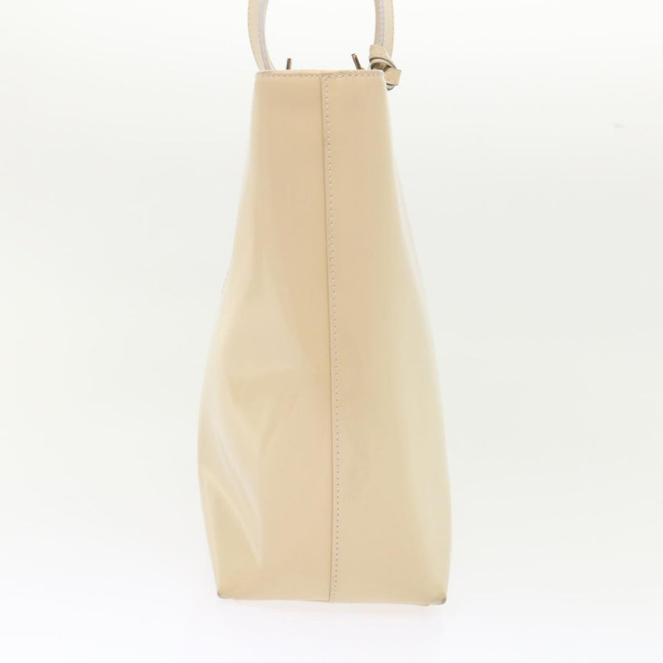 GUCCI Hand Bag Patent leather 2way Beige 002-2113-0476  ar9776