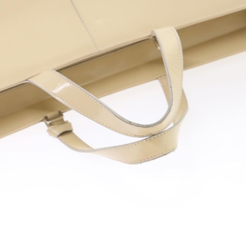 GUCCI Hand Bag Patent leather 2way Beige 002-2113-0476  ar9776