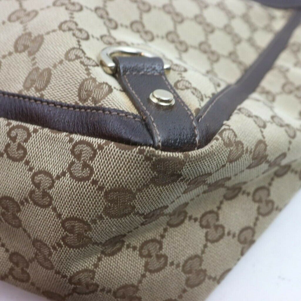 Gucci Abbey Canvas Tote Bag