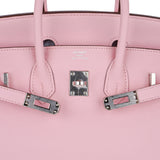 Hermes Birkin 25 Bag Rose Sakura Palladium Hardware Rare