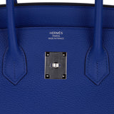 Hermes Birkin 35 Bag Blue de France Togo Leather with Palladium Hardware