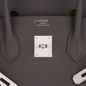 Hermes Special Order HSS Birkin 35 Bag Etain & Lime Togo Leather with Brushed Palladium Hardware