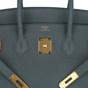 Hermes Birkin 35 Bag Vert Amande Togo Leather with Gold Hardware