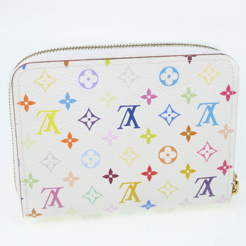 Louis Vuitton Zip Around Coin Bron White