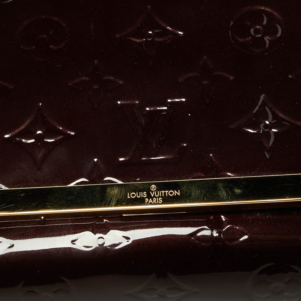 Louis Vuitton Amarante Monogram Vernis Ana Clutch Bag