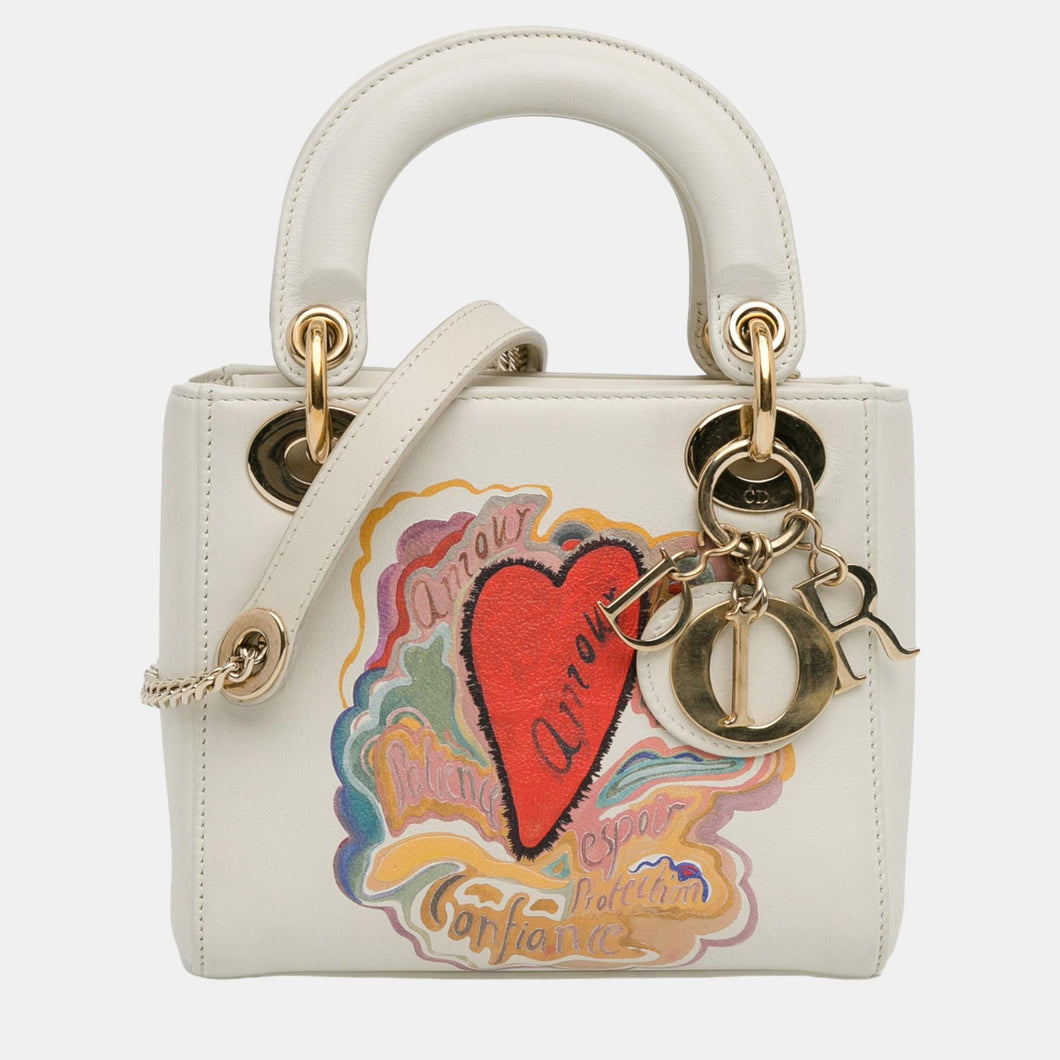x Niki De Saint Phalle White Dioramour Mini Lady Dior