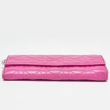 Dior Pink Cannage Leather Lady Dior Wallet On Chain..