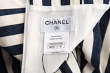 Chanel Striped Nautical Canvas Denim Jumpsuit SZ 38