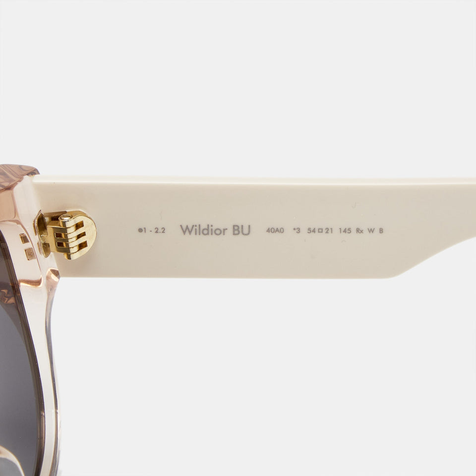 Dior Peach/grey Dg4442 Wildior Frame Square Sunglasses