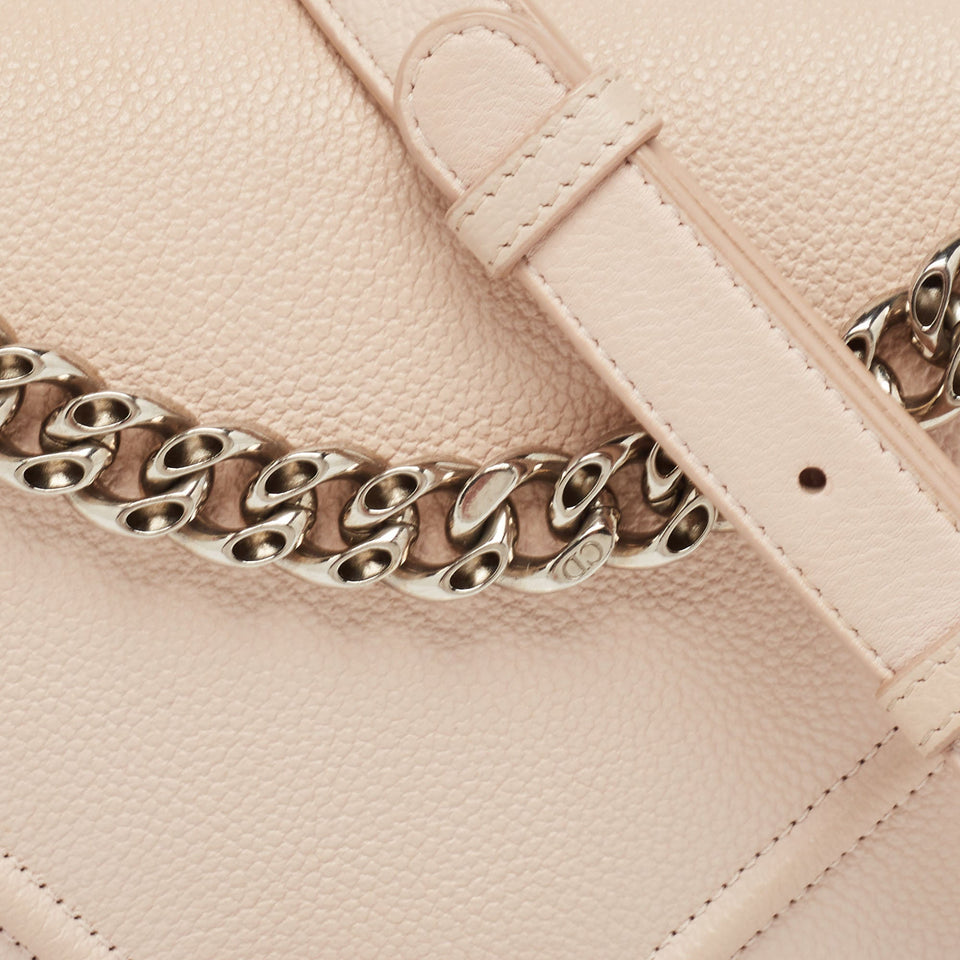 Dior Light Peach Leather Medium Diorama Flap Shoulder Bag