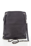 Chanel Black Lambskin CC Backpack