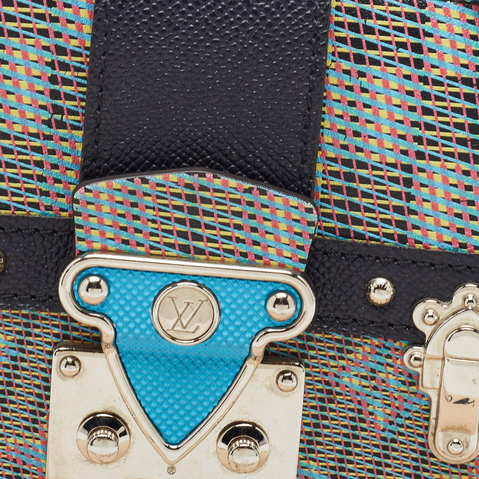 Louis Vuitton Damier Monogram Canvas Lv Pop Trunk Clutch Bag