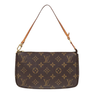 Louis Vuitton Pochette Accessoire  Canvas Clutch Bag