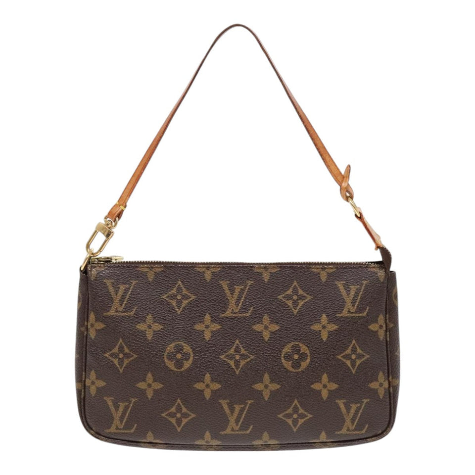 Louis Vuitton Pochette Accessoire  Canvas Clutch Bag