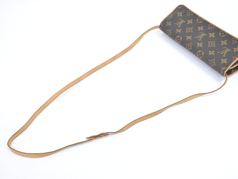 Louis Vuitton Pochette Twin  Canvas Clutch Bag