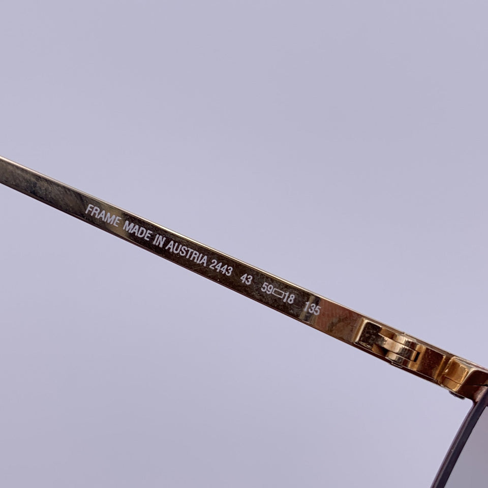 Dior Vintage Metal Sunglasses Reflected