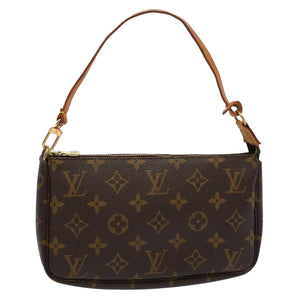 Louis Vuitton Pochette Accessoire  Canvas Clutch Bag