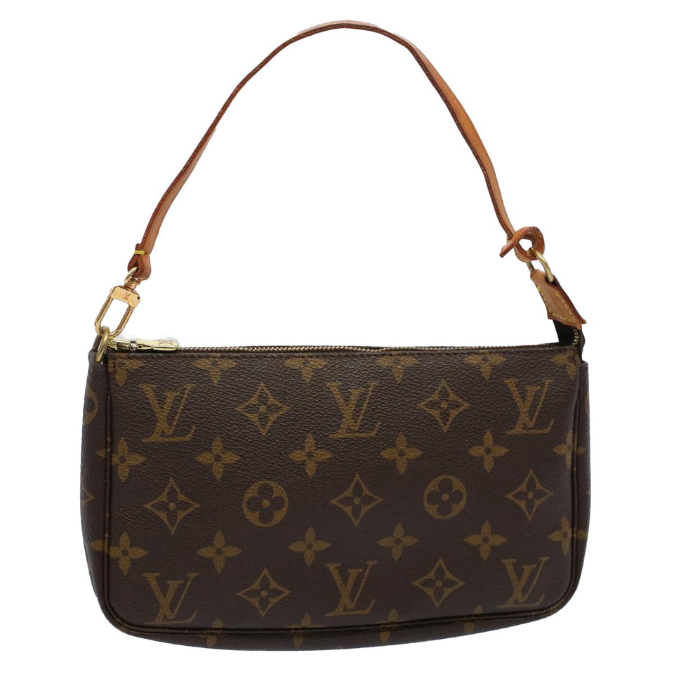 Louis Vuitton Pochette Accessoire  Canvas Clutch Bag