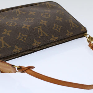 Louis Vuitton Pochette Accessoire  Canvas Clutch Bag