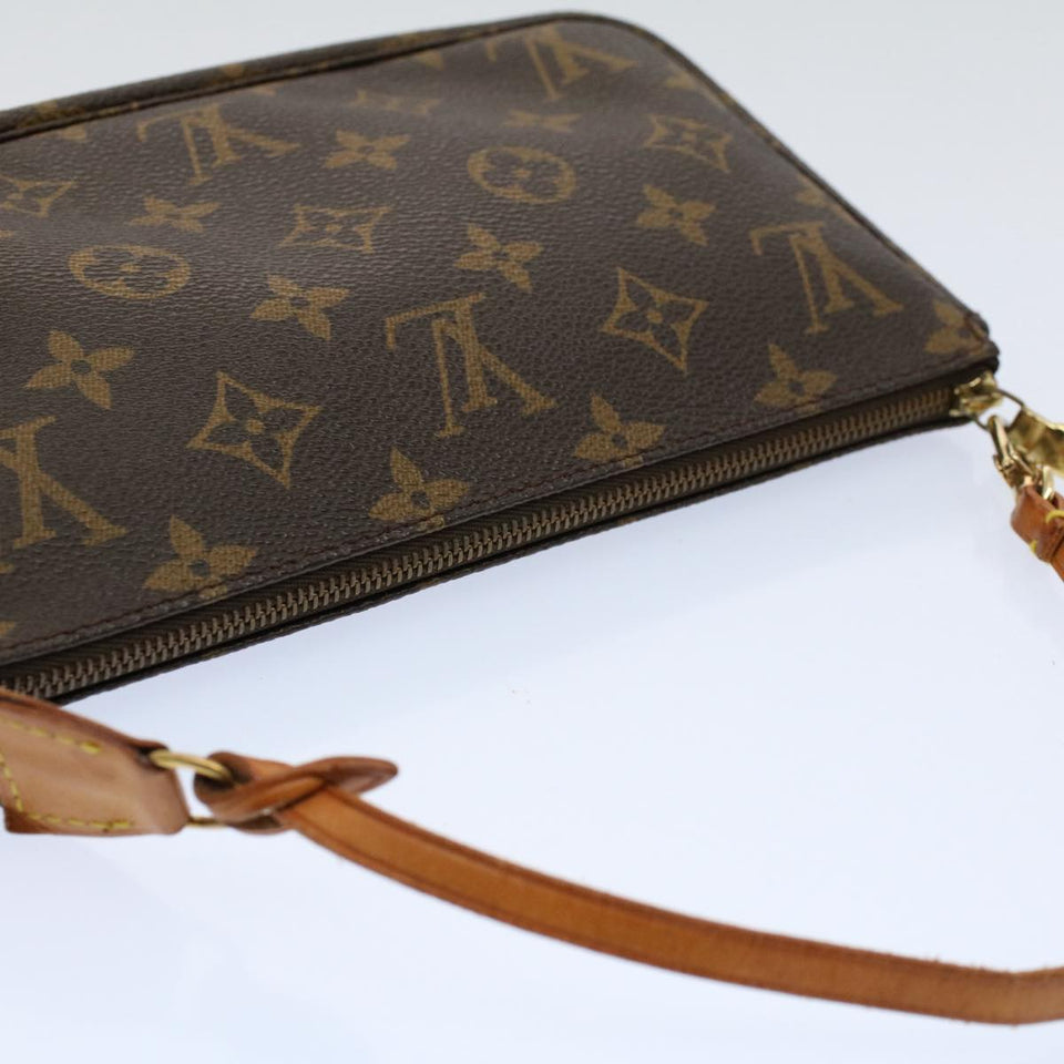 Louis Vuitton Pochette Accessoire  Canvas Clutch Bag