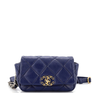 CHANEL 19 Belt Bag Quilted Leather