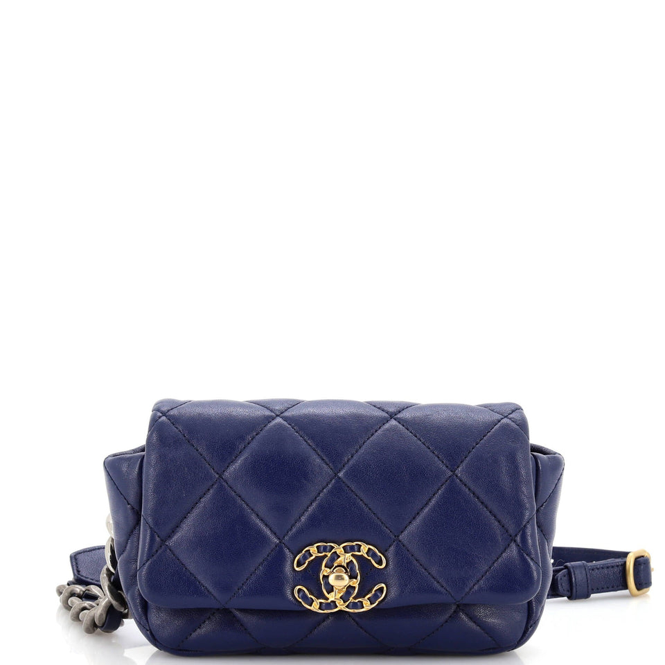 CHANEL 19 Belt Bag Quilted Leather