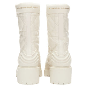 Christian Dior d-leader cannage quilted leather ankle boots
