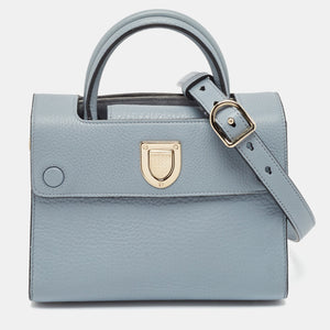 Dior Blue Leather Mini Diorever Tote